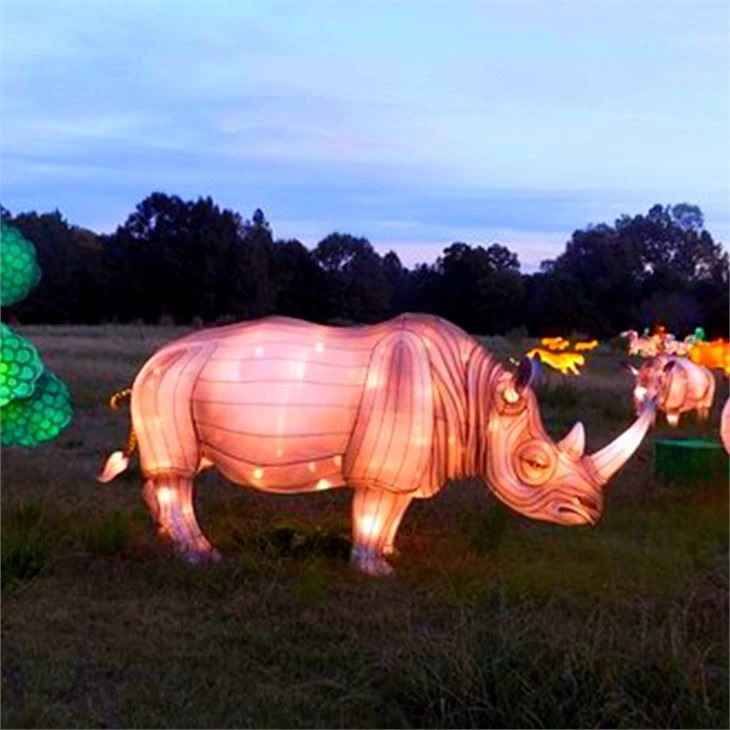 Simulated Chinese Silk Tiger Lantern